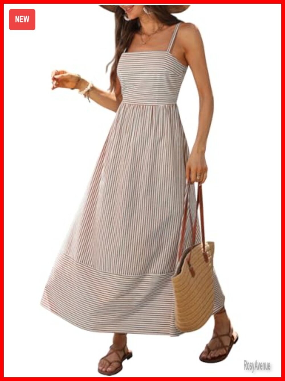 Caracilia Womens Maxi Dress Gingham 100% Rayon Square Neck Smocked Back
